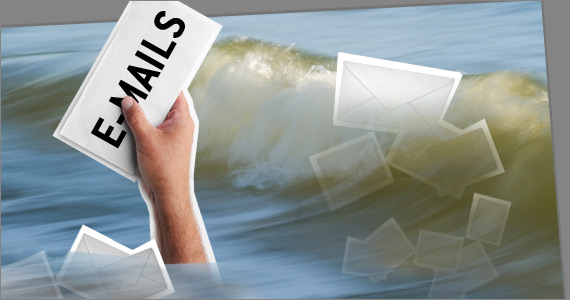 Die E-Mail-Flut