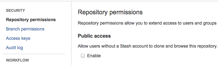 Stash Data Center Permissions
