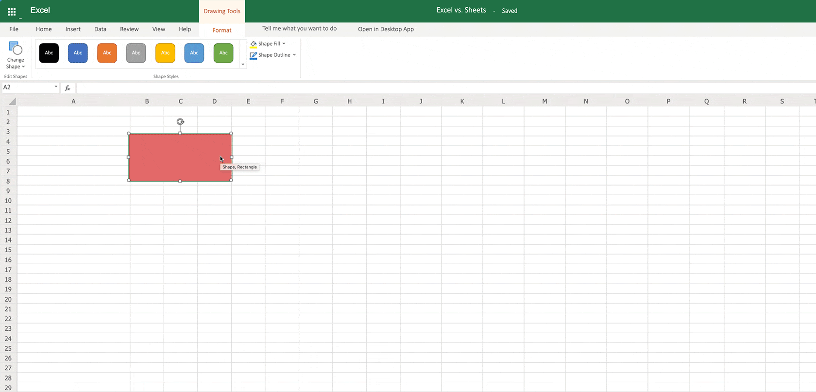 Excel-Online-vs-Google-Sheets-Formen-einfuegen